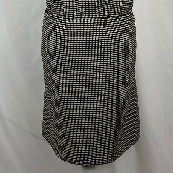 MNG Black W Tan Polka Dots Relaxed Fit Casual Dress NWOT Size 12 - Picture 7 of 11